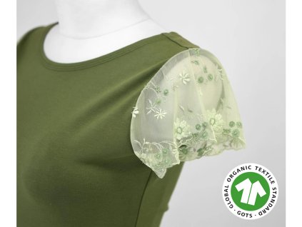 59367 2 tricko s krajkovymi rukavky zelene a sv zelena krajka gots kopie