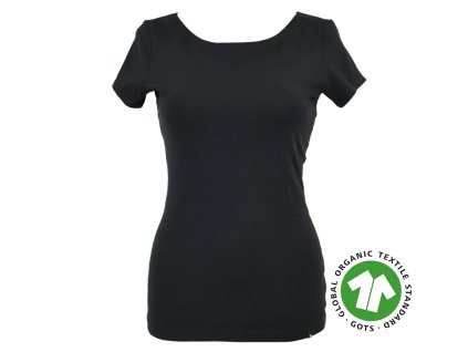 Tričko - černé - GOTS