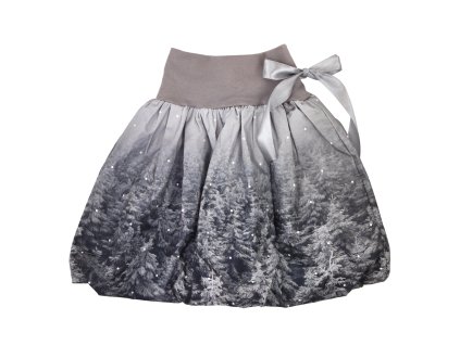 Dětská sukně - zamrzlý les