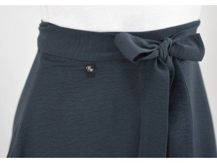 Black Mountain Zavinovací sukně - modrošedá – hlavní pohled