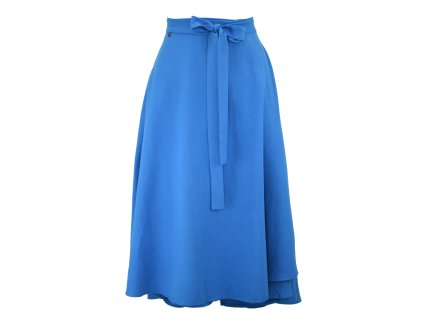 Zavinovací sukně - královsky modrá