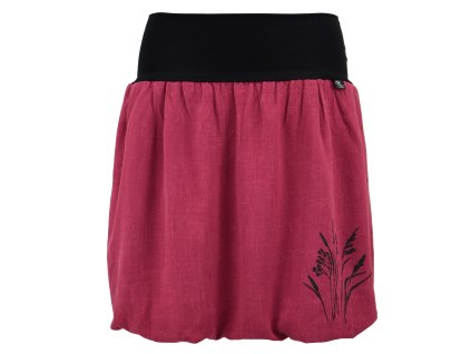 Balonová sukně - vínová a traviny