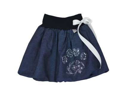 Dětská sukně - květinová tlapka