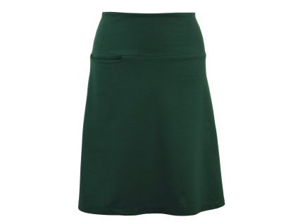 Áčková sukně s kapsou - zelená