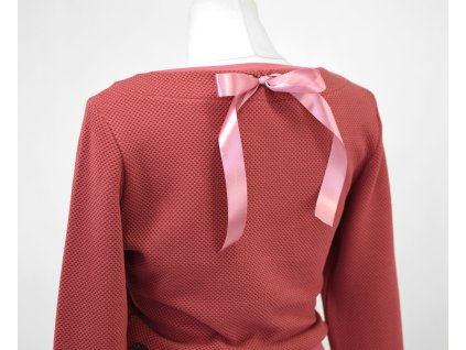 Mikina krátká - korálová