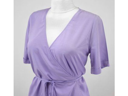 Zavinovací šaty - levandulové