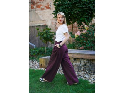 Kalhoty ISTANBUL - švestkové