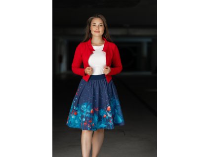 Půlkolová sukně - guma - v říši divů