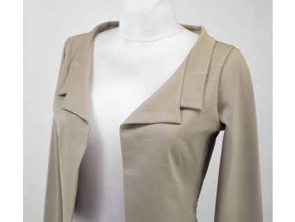 Krátké sáčko - šedobéžové