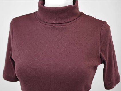 Rolák s delším rukávkem - ostružinový