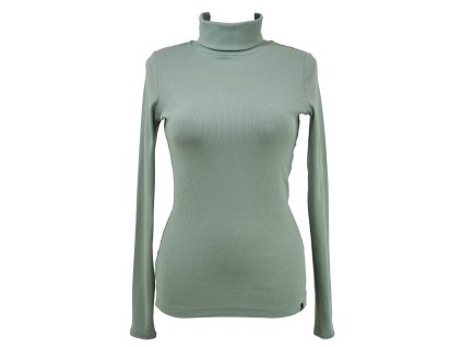 Rolák s dlouhým rukávem - žebrovaný - mint