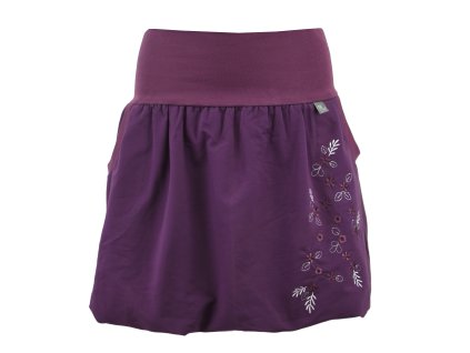 Balonová sukně - fialová a kvítí II.JAKOST