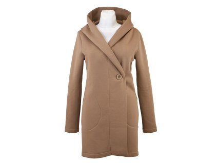 Mikinový kabátek - pískový