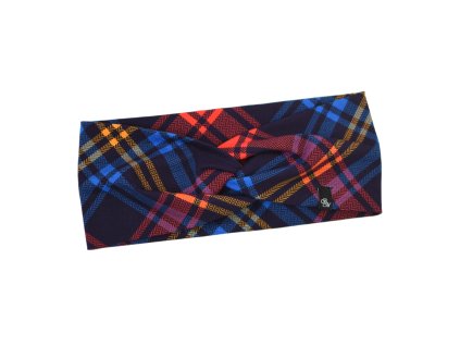 Látková čelenka - barevné kostky