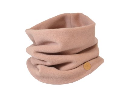 Nákrčník - merino - pudrový