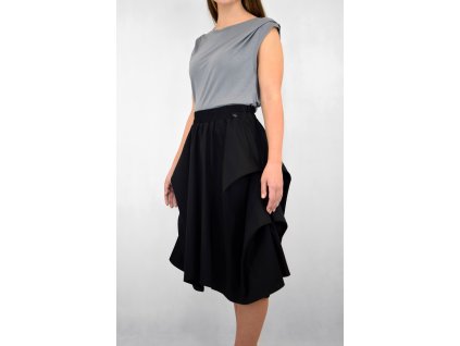 Sukně DUBAJ - černá - s podšívkou