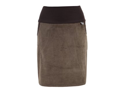 Pouzdrová sukně - manšestrová - hnědá