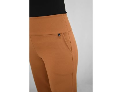 Kalhoty silnější - karamel - prodloužená délka
