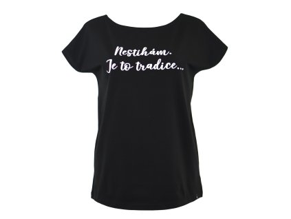 Tričko oversize - černé - nestíhám