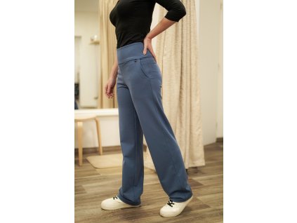 Kalhoty silnější - šedomodré - prodloužená délka II.JAKOST