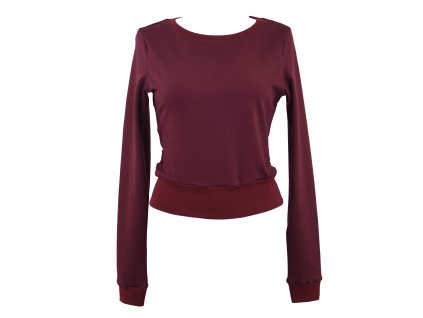 Mikina krátká - bordó