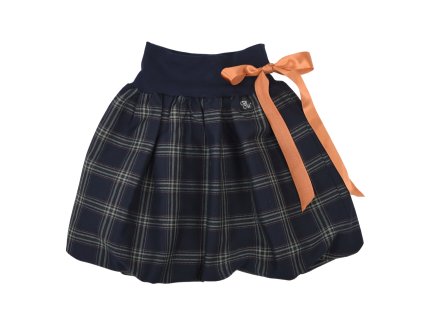 Dětská sukně - modrá kostka