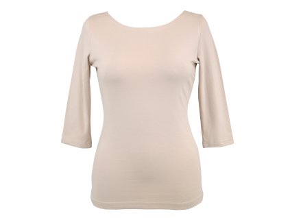 Tričko 3/4 rukáv - mandlové II.JAKOST