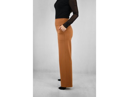 Kalhoty silnější - karamel - základní délka II.JAKOST