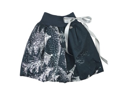 Dětská sukně - vánoční modrošedá