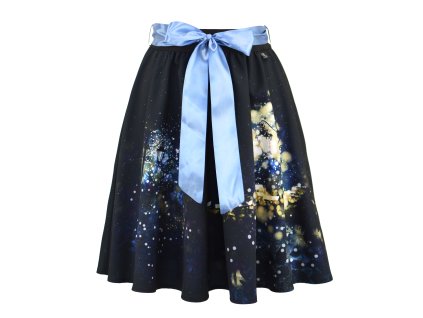 Půlkolová sukně - guma - pod lampou