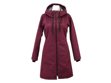 Softshellový kabát - základní - bordó