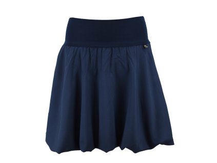 Půlkolová sukně - balonová - náplet - modrá