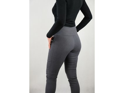 Kalhoty úzké - tmavě šedé II.JAKOST