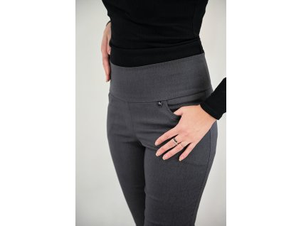 Kalhoty úzké - tmavě šedé