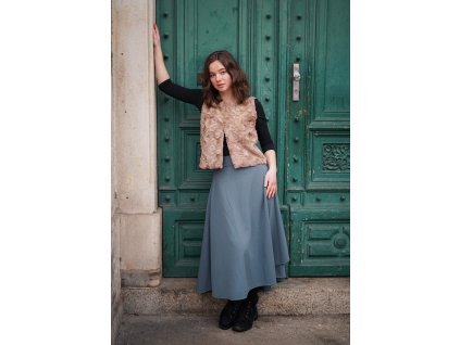 Zavinovací sukně - eukalyptová