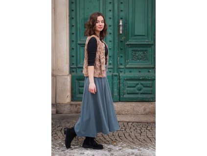 Zavinovací sukně - eukalyptová