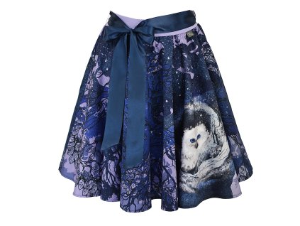 Kolová sukně - guma - moudrá sova