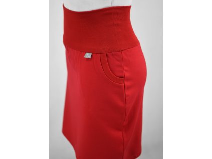 Pouzdrová sukně - červená