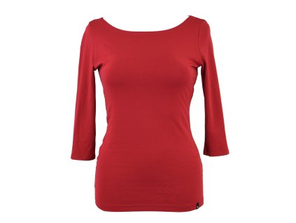 Tričko 3/4 rukáv - rudé - GOTS II.JAKOST