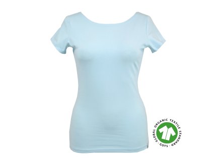 Tričko - blankytné - GOTS - II.JAKOST
