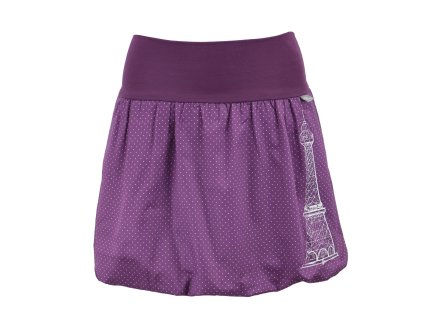 Balónová sukně - fialová a puntík - Petřín