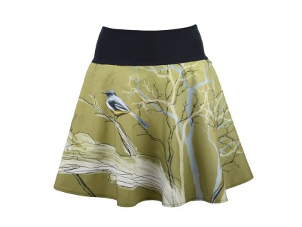 Půlkolová sukně - náplet - Konipásek B