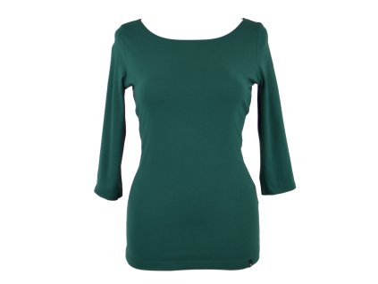 Tričko 3/4 rukáv -  tlumená zelená - GOTS