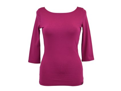 Tričko 3/4 rukáv - fuchsiové