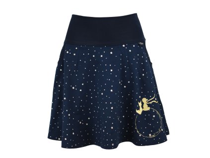 Půlkolová sukně - náplet - princ ve hvězdách