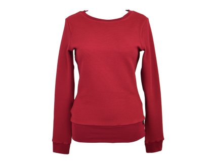 Mikina - vzor - malinová