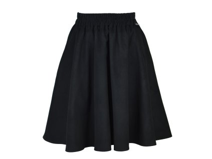 Půlkolová sukně - manšestrová - černá II.JAKOST