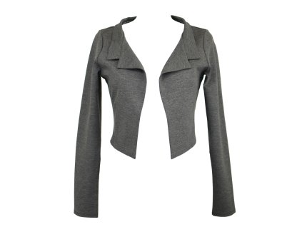 Krátké sáčko - šedý melír