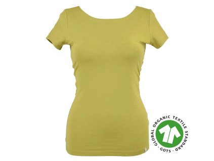 Tričko - pistáciové - GOTS II.JAKOST