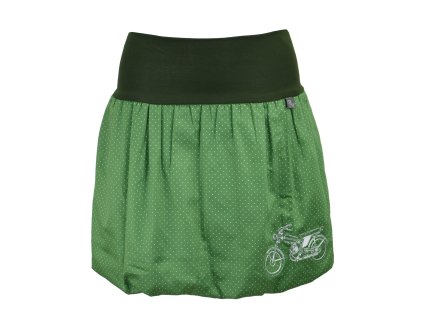 Balónová sukně - zelená a motorka